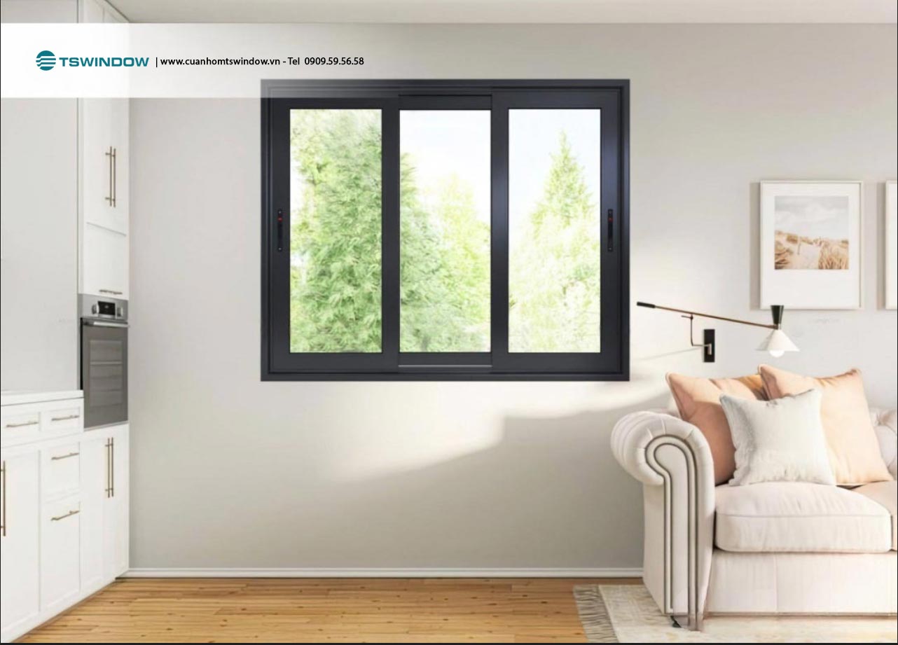 Cửa sổ mở trượt 3 cánh